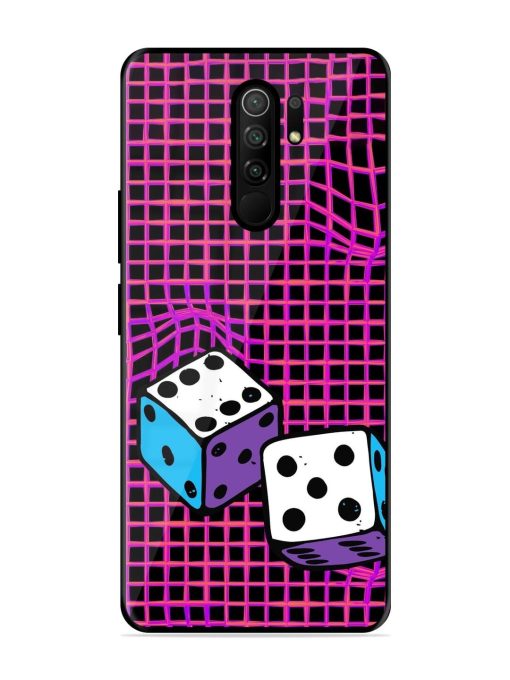 Glitched Dice Glossy Soft Edge Case for Poco M2 Reloaded