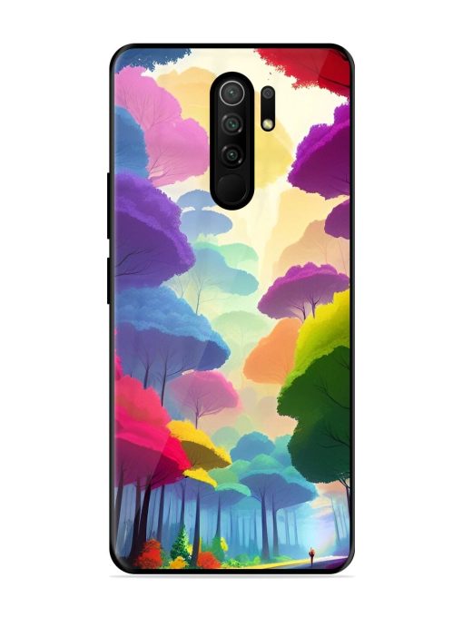 Rainbow Road Glossy Soft Edge Case for Poco M2 Reloaded Chachhi