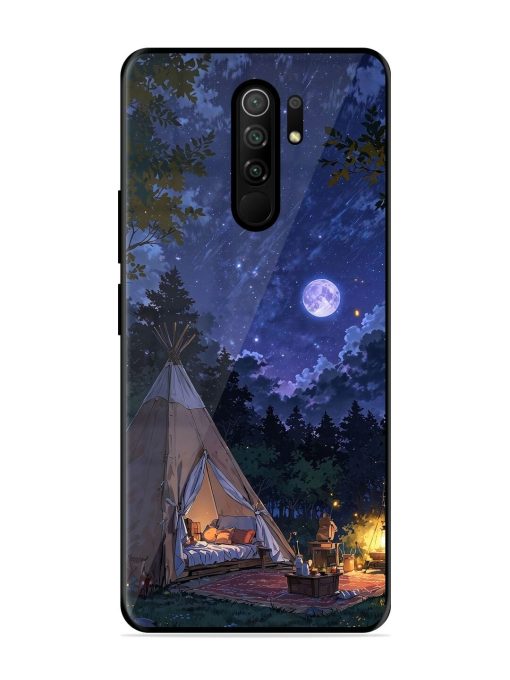 Moonlight Camping Glossy Soft Edge Case for Poco M2 Reloaded Chachhi