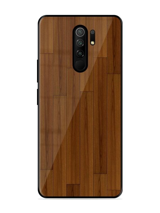 Warm Woodgrain Glossy Soft Edge Case for Poco M2 Reloaded