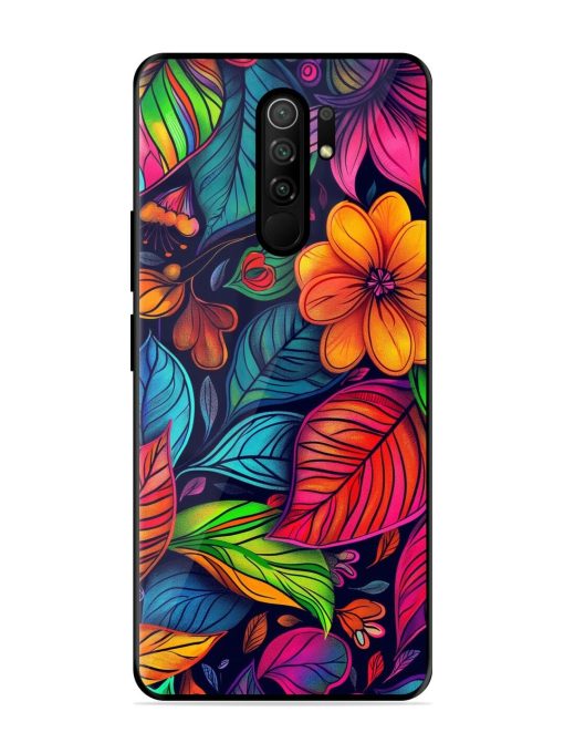 Rainbow Of Blooms Glossy Soft Edge Case for Poco M2 Reloaded Chachhi