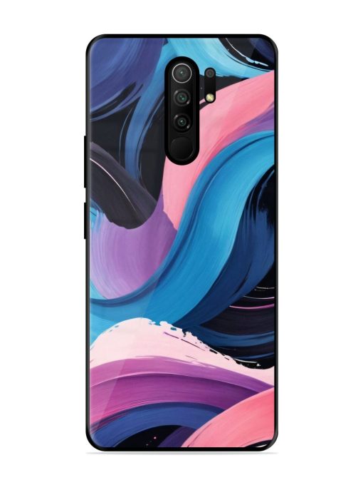 Whimsical Waves Glossy Soft Edge Case for Poco M2 Reloaded