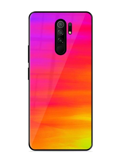 Neon Horizon Glossy Soft Edge Case for Poco M2 Reloaded Chachhi