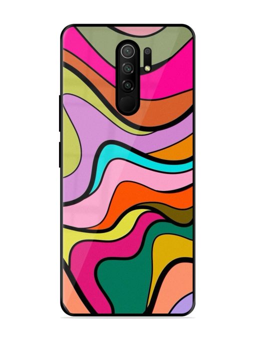 Wavy Wonder Glossy Soft Edge Case for Poco M2 Reloaded Chachhi