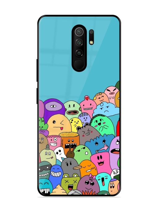 Monster Mash Glossy Soft Edge Case for Poco M2 Reloaded Chachhi