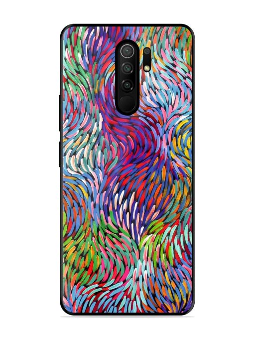 Vibrant Waves Glossy Soft Edge Case for Poco M2 Reloaded Chachhi