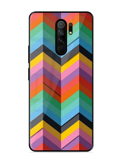 Colorful Zigzag Glossy Soft Edge Case for Poco M2 Reloaded Chachhi