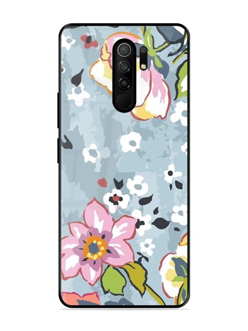 Floral Fantasy Glossy Soft Edge Case for Poco M2 Reloaded Chachhi