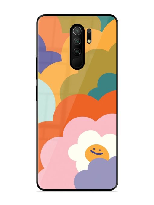 Happy Flower Power Glossy Soft Edge Case for Poco M2 Reloaded Chachhi