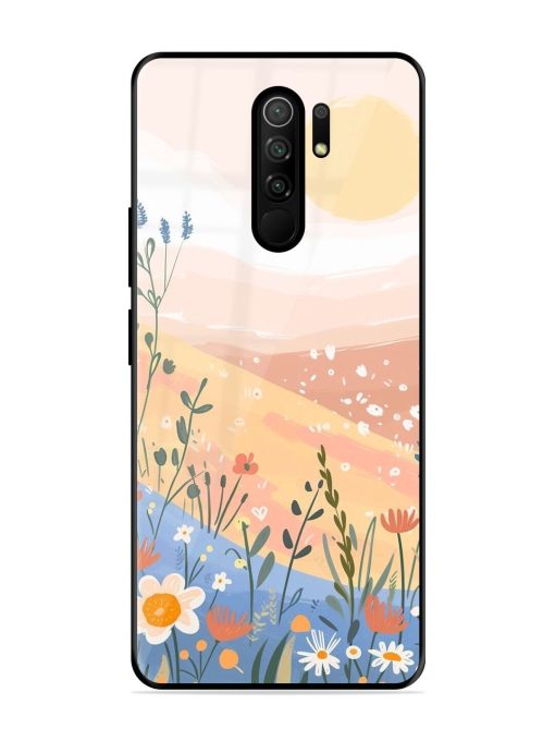 Golden Hour Blooms Glossy Soft Edge Case for Poco M2 Reloaded Chachhi