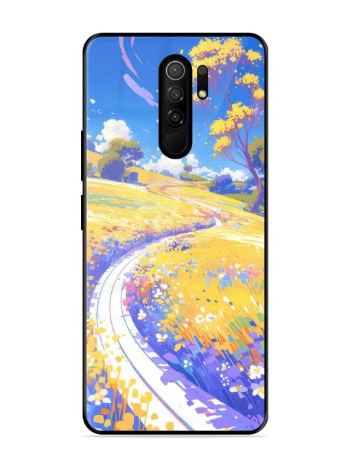 Vibrant Spring Meadow Glossy Soft Edge Case for Poco M2 Reloaded Chachhi