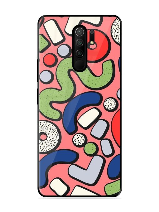 Groovy Geometric Shapes Glossy Soft Edge Case for Poco M2 Reloaded Chachhi