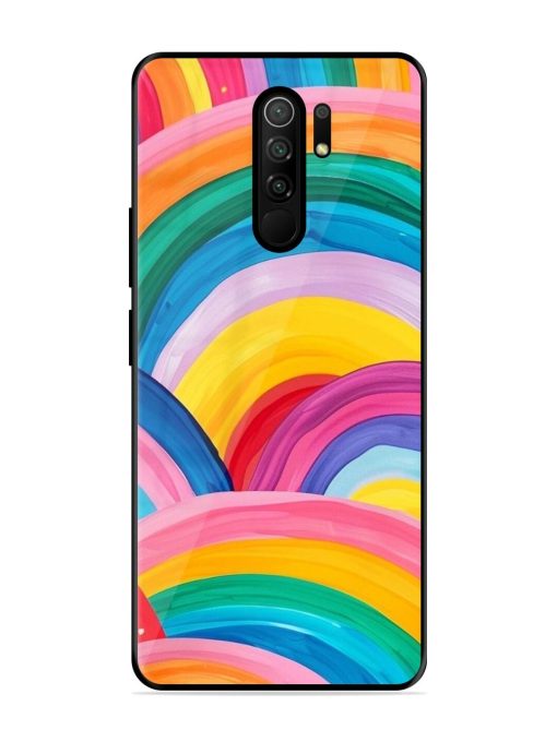 Rainbow Cascade Glossy Soft Edge Case for Poco M2 Reloaded Chachhi