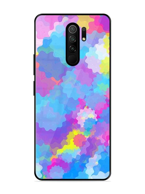 Psychedelic Cloud Burst Glossy Soft Edge Case for Poco M2 Reloaded Chachhi