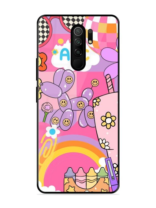 Whimsical Y2K Chaos Glossy Soft Edge Case for Poco M2 Reloaded