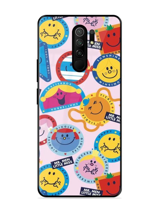 Whimsical Mr. Men & Little Miss Glossy Soft Edge Case for Poco M2 Reloaded Chachhi