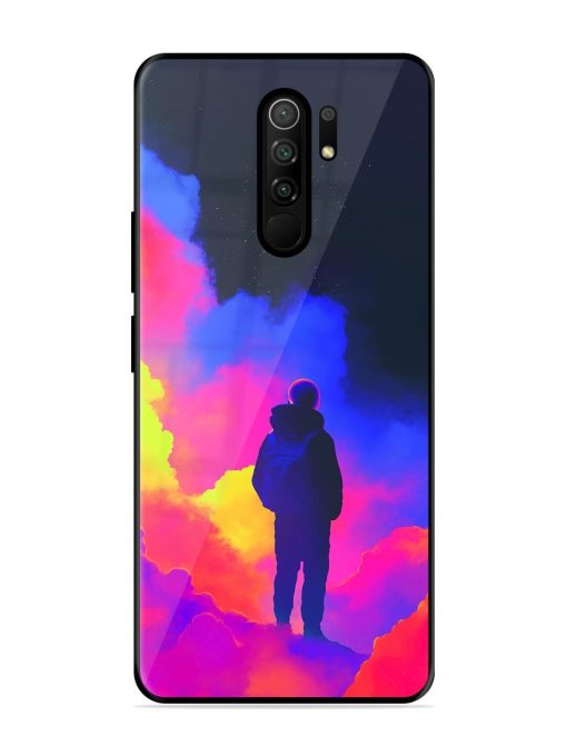 Cosmic Wanderer Glossy Soft Edge Case for Poco M2 Reloaded Chachhi