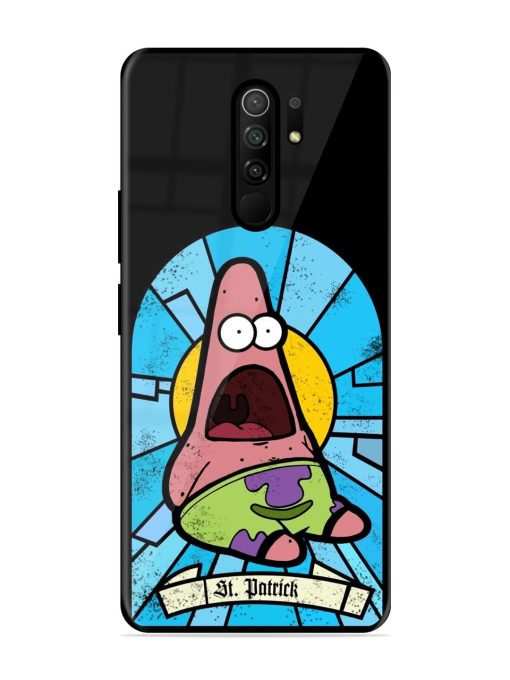 St. Patrick'S Day Stained Glass Patrick Star Glossy Soft Edge Case for Poco M2 Reloaded Chachhi