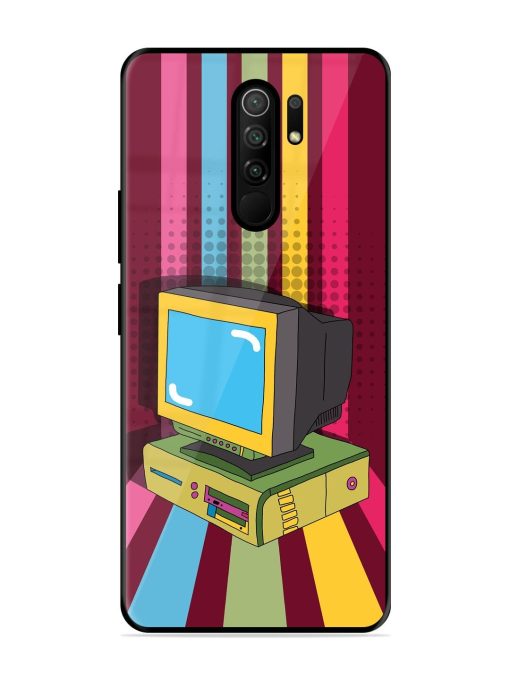 Retro Tech Vibes Glossy Soft Edge Case for Poco M2 Reloaded Chachhi