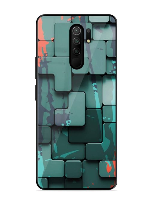 Abstract Geometric Mosaic Glossy Soft Edge Case for Poco M2 Reloaded Chachhi