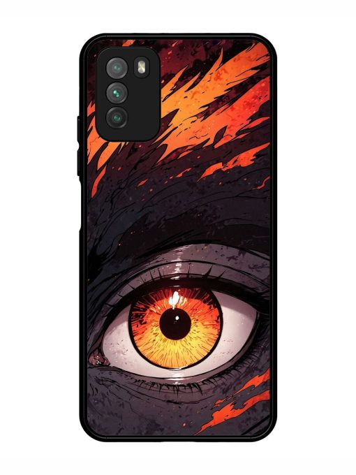 Inferno Gaze Glossy Soft Edge Case for Poco M3