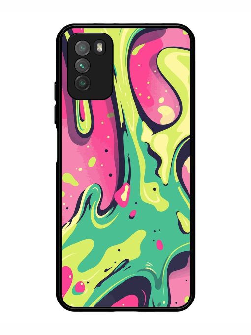 Gooey Grooves Glossy Soft Edge Case for Poco M3 Chachhi