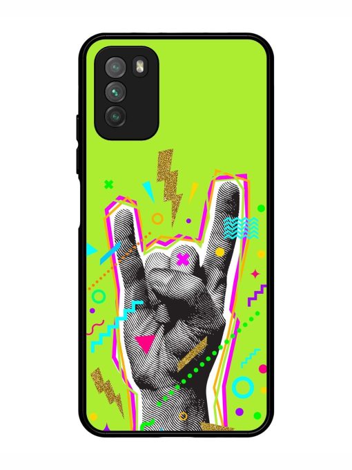 Neon Rock Glossy Soft Edge Case for Poco M3 Chachhi