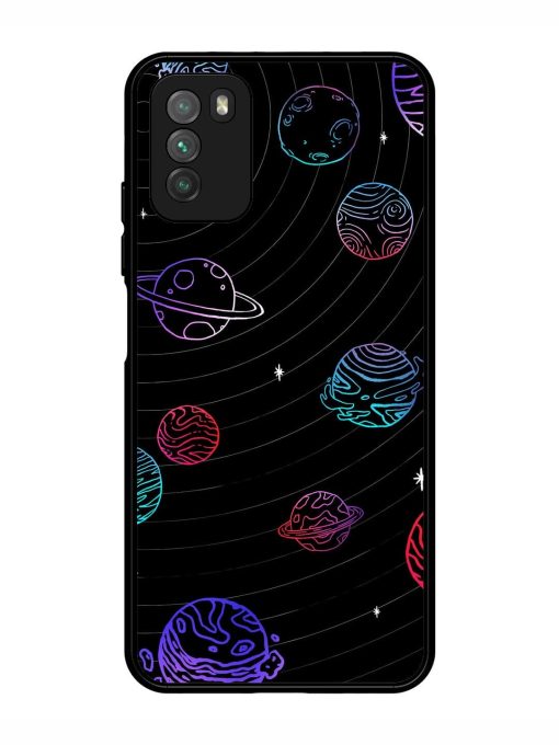 Cosmic Ballet Glossy Soft Edge Case for Poco M3 Chachhi