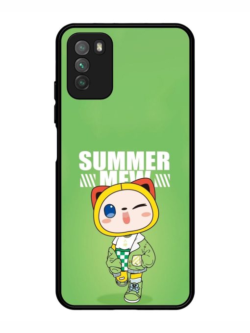 Purrfect Summer Glossy Soft Edge Case for Poco M3