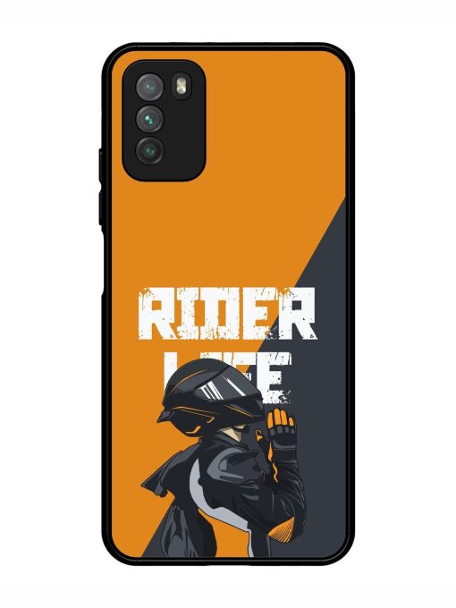 Ride Never Ends Glossy Soft Edge Case for Poco M3 Chachhi