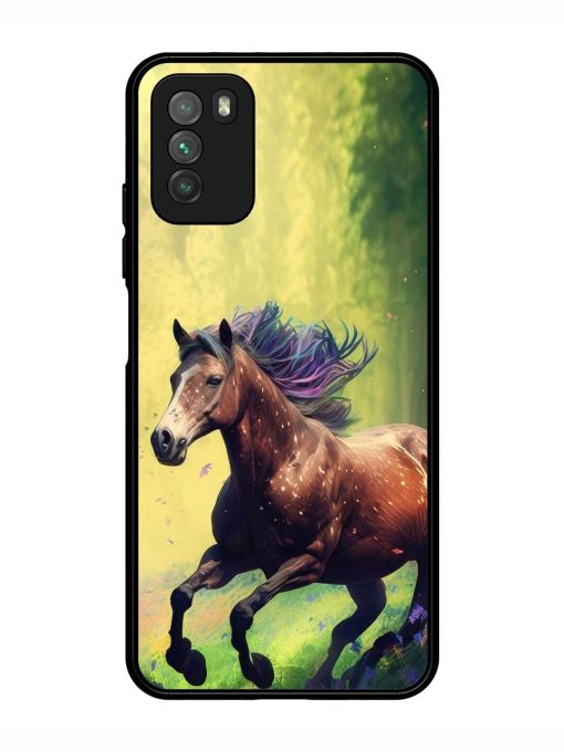 Enchanted Gallop Glossy Soft Edge Case for Poco M3 Chachhi