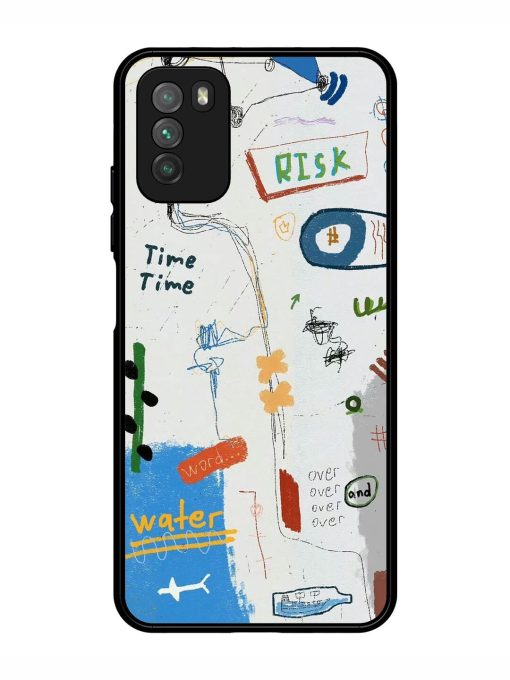 Mind Map Madness Glossy Soft Edge Case for Poco M3 Chachhi