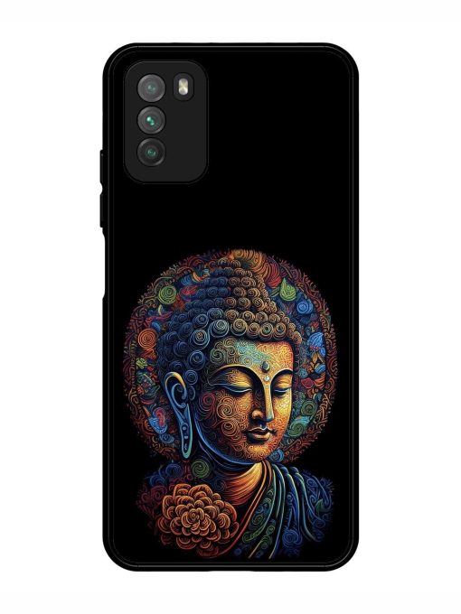 Stained Glass Serenity Glossy Soft Edge Case for Poco M3 Chachhi