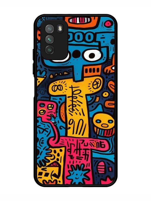 Doodletopia Glossy Soft Edge Case for Poco M3 Chachhi