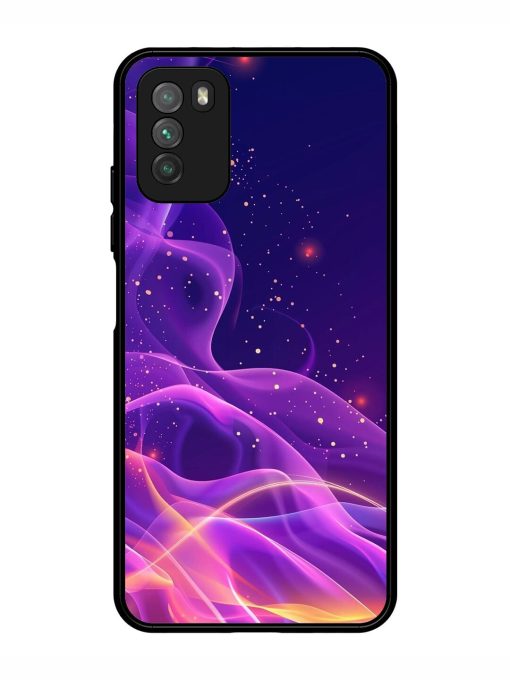 Cosmic Currents Glossy Soft Edge Case for Poco M3 Chachhi