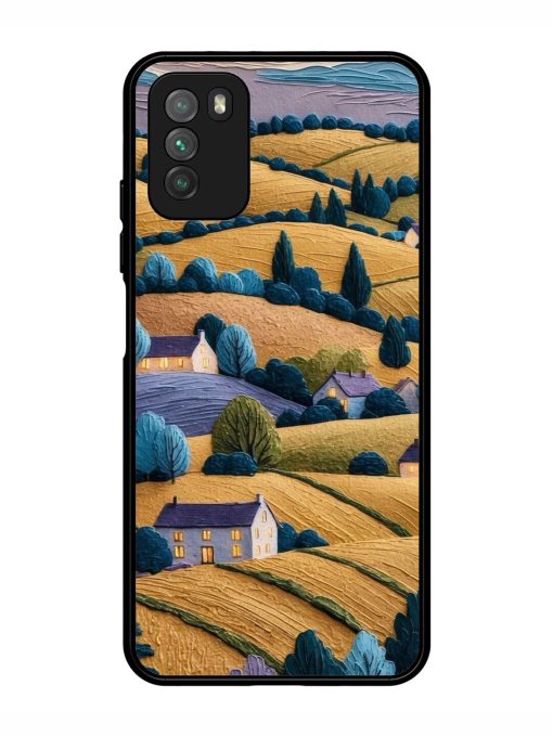 Rolling Hilltop Haven Glossy Soft Edge Case for Poco M3 Chachhi