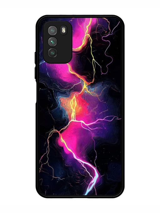 Electric Dreams Glossy Soft Edge Case for Poco M3 Chachhi