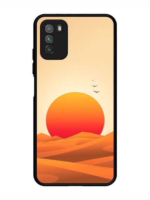 Desert Sunset Glossy Soft Edge Case for Poco M3 Chachhi