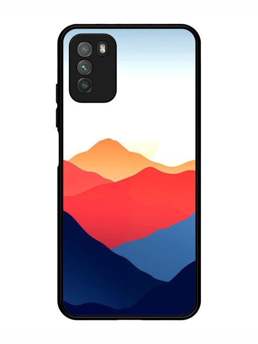 Sunset Peaks Glossy Soft Edge Case for Poco M3 Chachhi