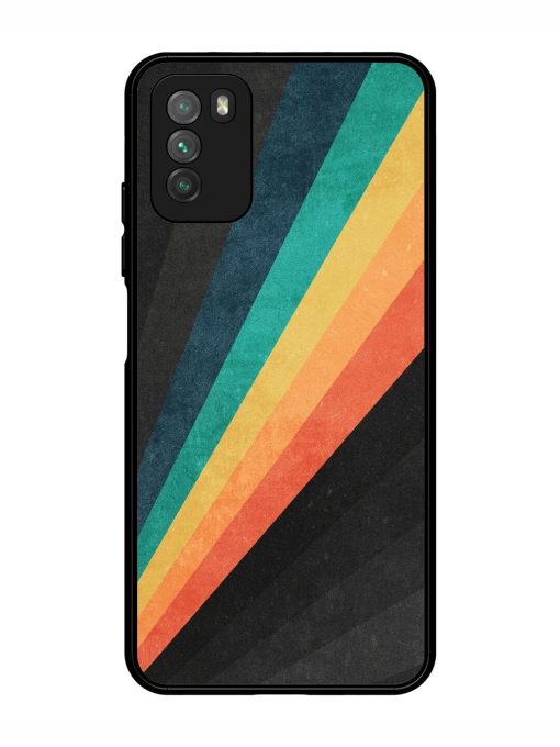 Retro Spectrum Glossy Soft Edge Case for Poco M3 Chachhi