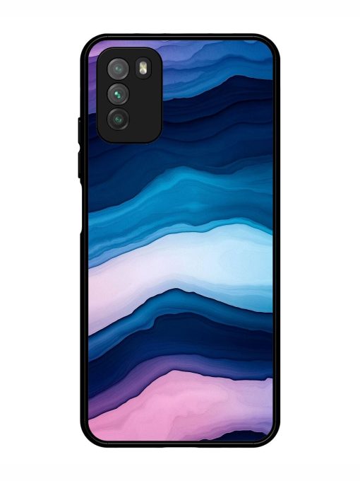 Oceanic Layers Glossy Soft Edge Case for Poco M3 Chachhi