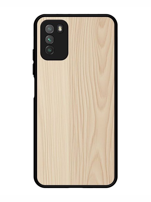 Textured Timber Glossy Soft Edge Case for Poco M3 Chachhi