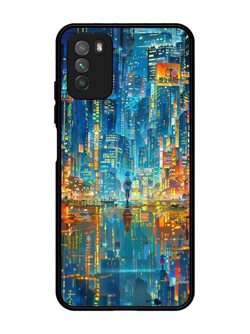 Neon Metropolis Glossy Soft Edge Case for Poco M3 Chachhi