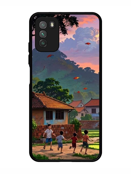 Sunset Play Glossy Soft Edge Case for Poco M3