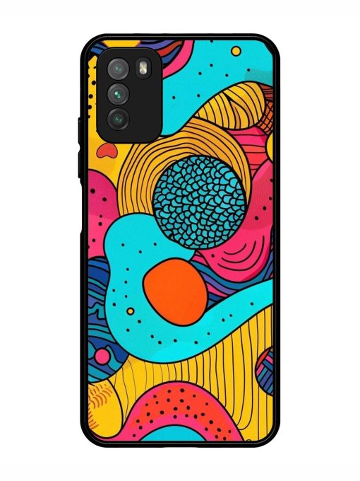 Psychedelic Patterns Glossy Soft Edge Case for Poco M3 Chachhi