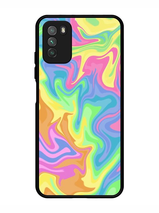 Whimsical Swirl Glossy Soft Edge Case for Poco M3 Chachhi