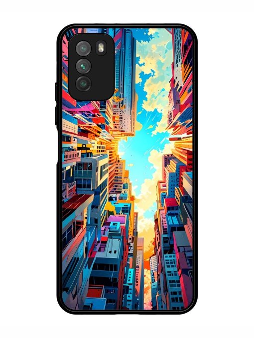 Skyward City Glossy Soft Edge Case for Poco M3 Chachhi