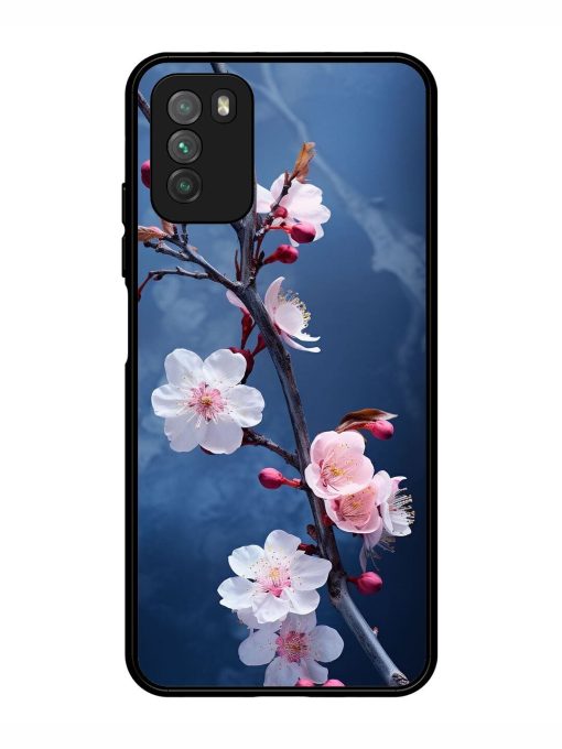 Delicate Blossoms Glossy Soft Edge Case for Poco M3 Chachhi