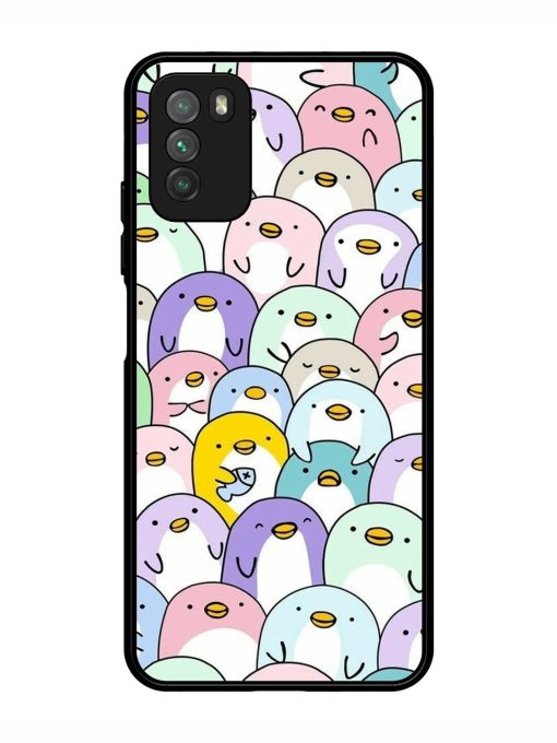 Penguin Party Glossy Soft Edge Case for Poco M3