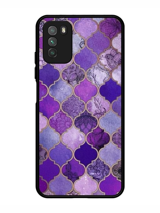 Purple Mosaic Magic Glossy Soft Edge Case for Poco M3 Chachhi